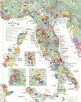 Wine Maps of the World Italy | De Long
