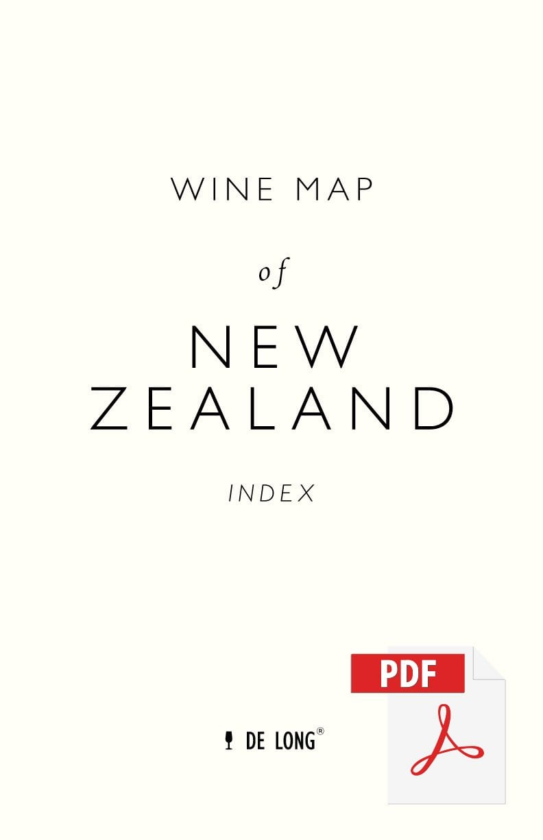 Wine Map of New Zealand - Digital Edition Index