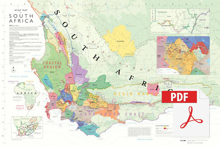 Wine Map of South Africa - Digital Edition