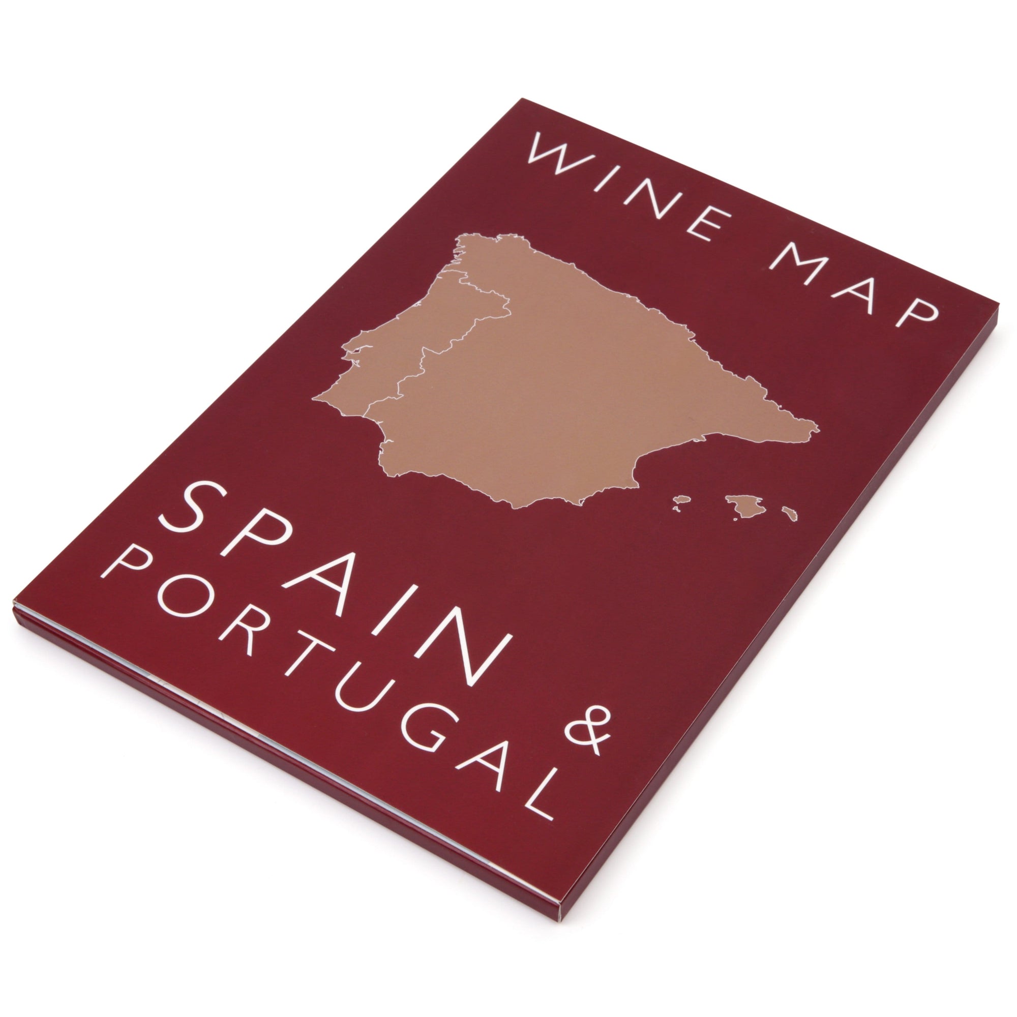 Wine Map of Spain &amp; Portugal - Bookshelf Edition box