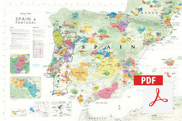 Wine Map of Spain & Portugal - Digital Edition