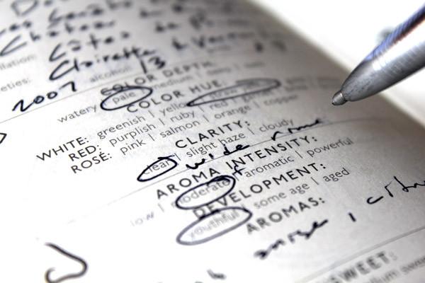 Hardbound Wine Tasting Notebook Note Taking | De Long